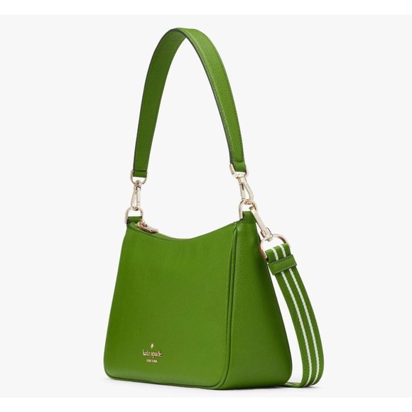 New Kate Spade Rosie Shoulder Bag Pebbled Leather Turtle Green - Picture 3 of 5